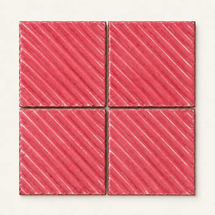 Estriado / Liso Rosa Carmin